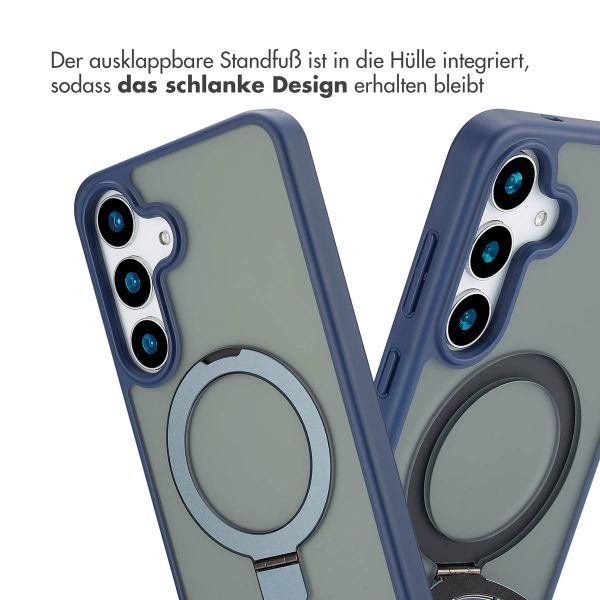 Accezz Ring Stand Backcover mit MagSafe Samsung Galaxy S25 Plus - Blau