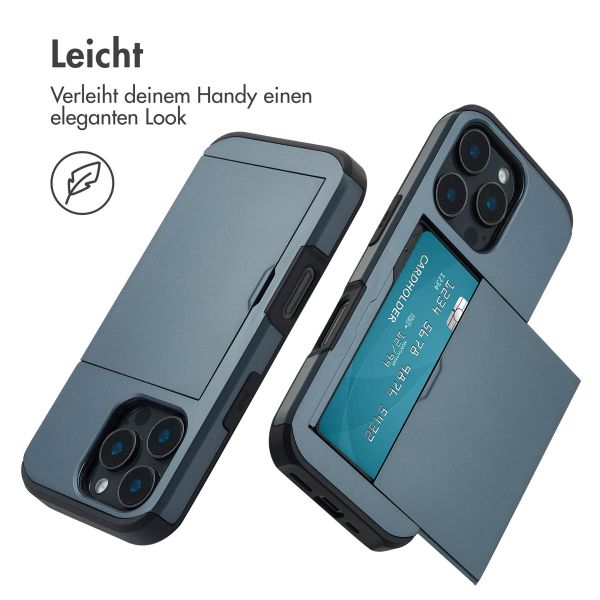 imoshion Backcover mit Kartenfach Apple iPhone 16 Pro - Dunkelblau