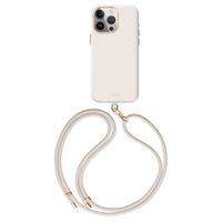 Coehl Crème MagSafe Back Cover mit Band für das iPhone 15 Pro Max - Ivory