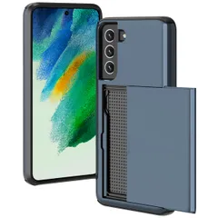 imoshion Backcover mit Kartenfach Samsung Galaxy S21 FE - Dunkelblau