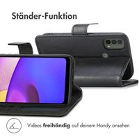 imoshion Luxuriöse Klapphülle Motorola Moto E30 / E40 - Schwarz