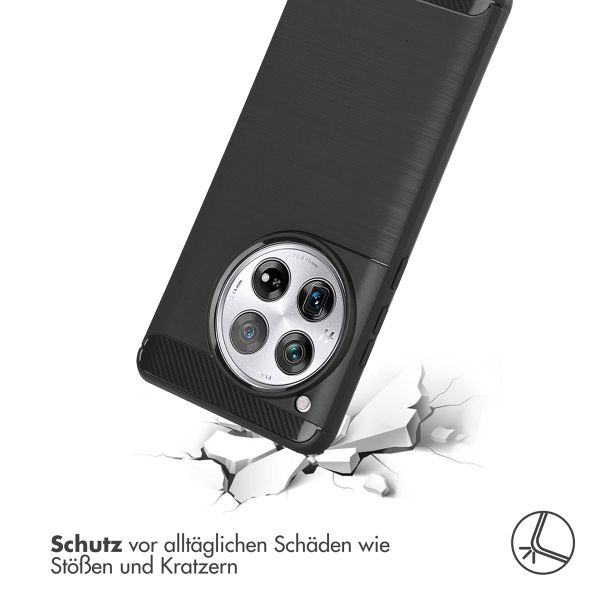 imoshion Brushed Back Cover OnePlus 12 - Schwarz