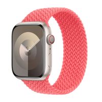 Apple Geflochtenes Solo Loop für  Apple Watch Series 1 - 9 / SE (38/40/41 mm) | Series 10 / 11 (42 mm) - Größe 5 - Guava
