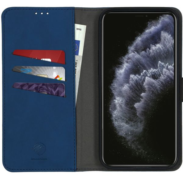 imoshion Entfernbare 2-1 Luxus Klapphülle Apple iPhone 12 (Pro) - Blau
