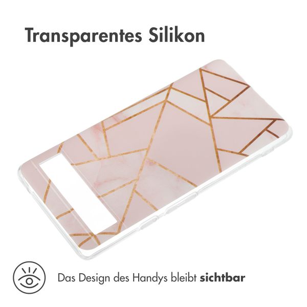 imoshion Design Hülle Google Pixel 6a - Pink Graphic