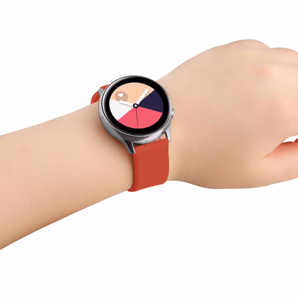 imoshion Silikonband für das  Samsung Galaxy Watch 4 / 5 / 6 / 7 / FE (20 mm) - Rot