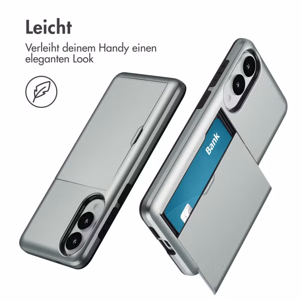 imoshion Backcover mit Kartenfach Samsung Galaxy S25 Edge - Grün