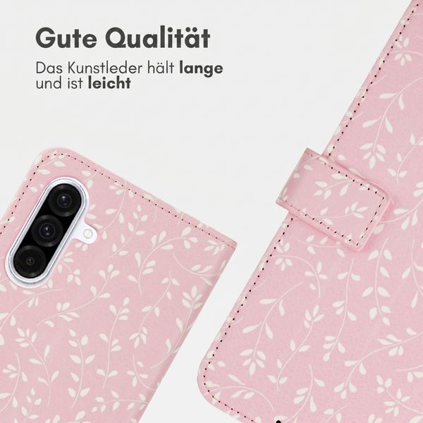 imoshion Design Klapphülle Samsung Galaxy A36 - Pink Bazaar Flowers