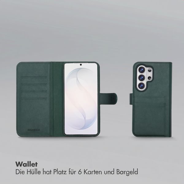 Selencia Olyn Abnehmbare Bookcase mit MagSafe Samsung Galaxy S26 Ultra - Grün