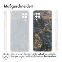 imoshion Design Hülle für das Samsung Galaxy A12 - Black Marble