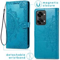 imoshion Mandala Klapphülle für das OnePlus Nord 2T  - Türkis