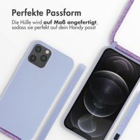 imoshion Silikonhülle mit Band für das iPhone 12 (Pro) - Violett