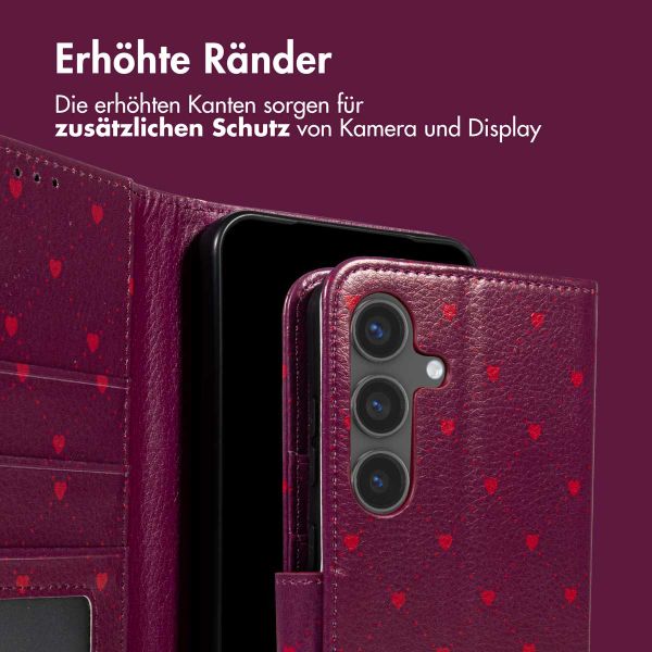 imoshion Design Klapphülle Samsung Galaxy S24 - Crush Check Coral Dust