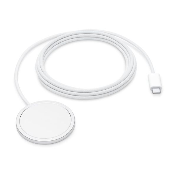 Apple MagSafe Ladegerät - Kabelloses Ladegerät 25W - 2 Meter - 2024 - Weiß