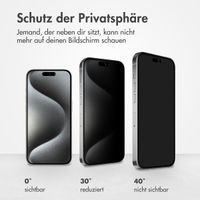 Accezz Privacy Displayschutz aus gehärtetem Glas Apple iPhone 15 Pro Max