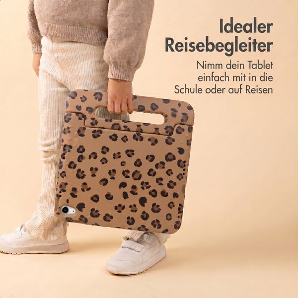 imoshion Kinder­sicheres Design Backcover mit Griff Samsung Galaxy Tab A11 Plus / A9 Plus - Panthermuster