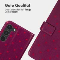 imoshion Design Klapphülle Samsung Galaxy S23 - Crush Check Coral Dust
