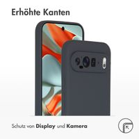 Accezz Liquid Silikoncase für das Google Pixel 9 Pro XL - Dunkelblau