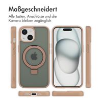 Accezz Ring Stand Backcover mit MagSafe Apple iPhone 15 - Braun