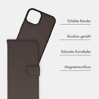 imoshion Herausnehmbare 2-in-1 Luxus-Bookcase Apple iPhone 15 - Braun