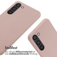 imoshion Silikonhülle mit Band für das Samsung Galaxy S23 Plus - Sand Pink