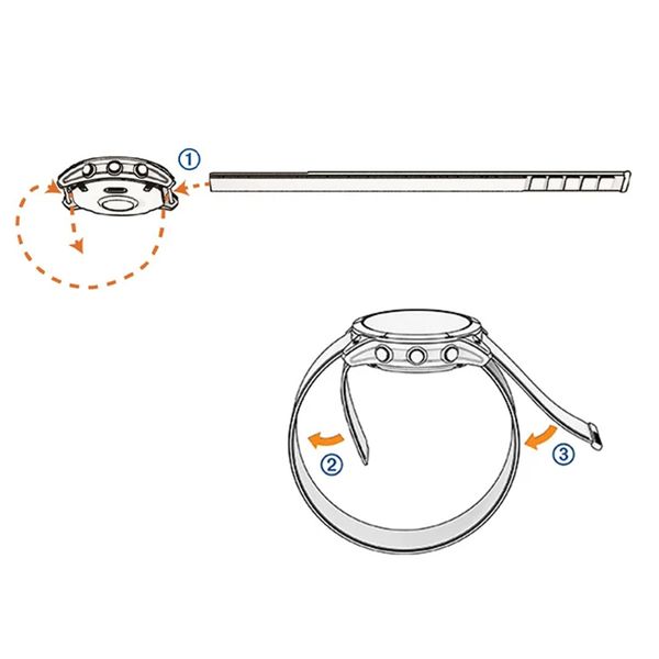 Garmin UltraFit Nylon Armband -   Garmin 26 mm Anschluss - Schwarz