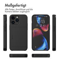 imoshion Backcover mit Kartenfach Apple iPhone 15 Pro Max - Schwarz