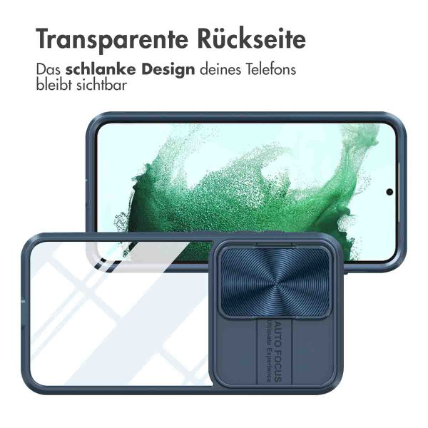 imoshion Back Cover mit Kameraschieber für das Samsung Galaxy S23 - Dunkelblau