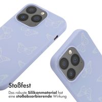 imoshion Silikonhülle design mit Band für das iPhone 13 Pro - Butterfly