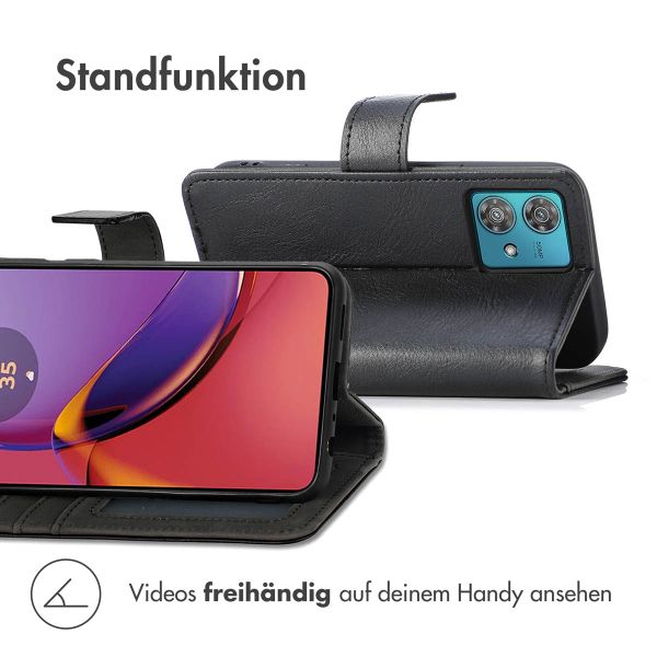 imoshion Luxuriöse Klapphülle Motorola Moto G84 - Schwarz