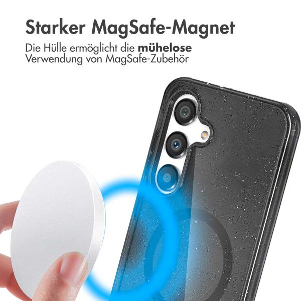 imoshion Sparkle Back Cover mit MagSafe Samsung Galaxy S25 Plus - Schwarz
