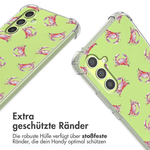imoshion Design Hülle mit Band Samsung Galaxy A34 (5G) - Crab Watercolor