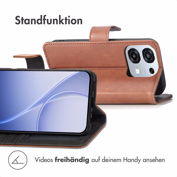 imoshion Luxuriöse Klapphülle Oppo A6 Pro (5G) - Braun