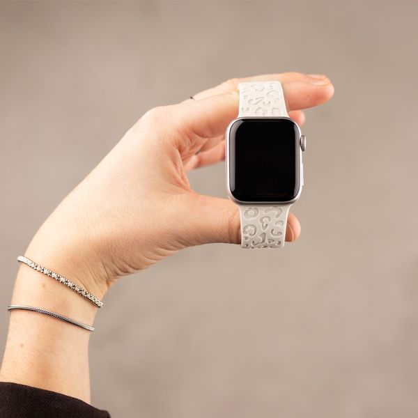 imoshion Silikonarmband Leopardenmuster für Apple Watch | 38/40/41/42 mm - Polarstern