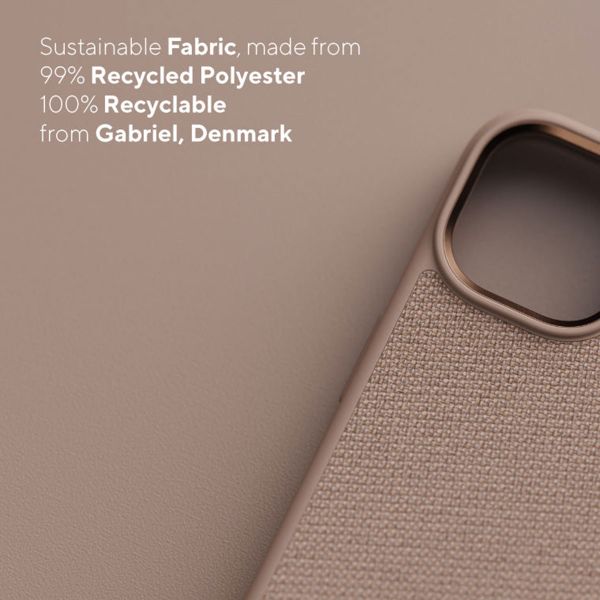 Njorð Collections Fabric Case für das iPhone 14 Pro Max - Pink Sand