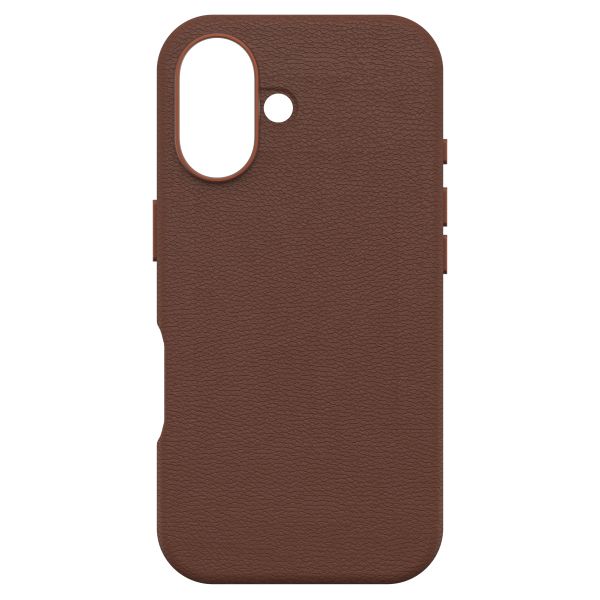 OtterBox Symmetry Cactus Leder Back Cover MagSafe für das iPhone 16 - Rich Adobe Brown