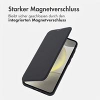 imoshion Transparente Bookcase mit MagSafe Samsung Galaxy S25 / S24 - Schwarz