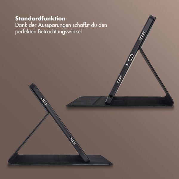 Selencia Riva Klapphülle Samsung Galaxy Tab A9 Plus - Schwarz