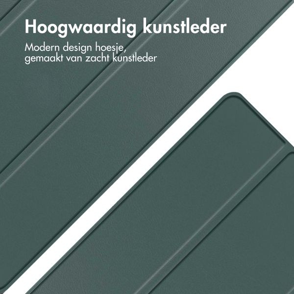 imoshion Trifold Klapphülle Apple iPad 11 (2025) 11 Zoll A16 / iPad 10 (2022) 10.9 Zoll - Dunkelgrün