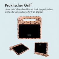 imoshion Kinder­sicheres Design Backcover mit Griff Samsung Galaxy Tab A11 Plus / A9 Plus - Panthermuster