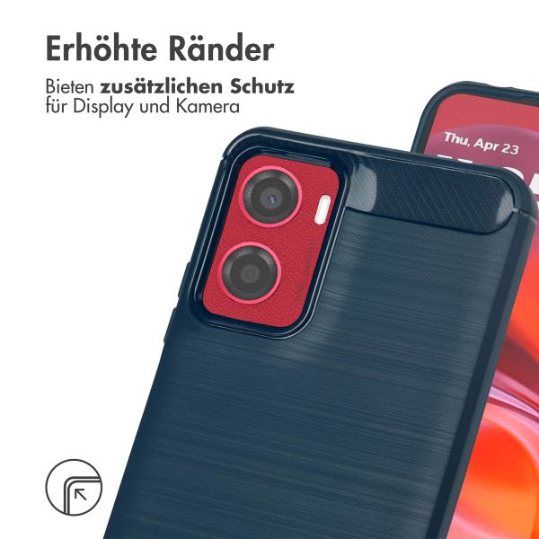 imoshion Brushed Back Cover Motorola Moto G05 / E15 - Dunkelblau