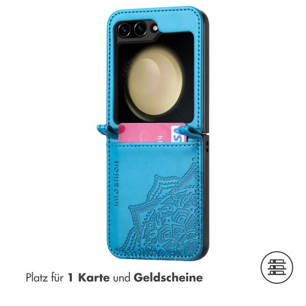 imoshion Mandala Klapphülle Samsung Galaxy Z Flip 7 FE - Türkis