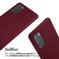 imoshion Silikonhülle mit Band für das Samsung Galaxy S20 FE - Dunkelrot