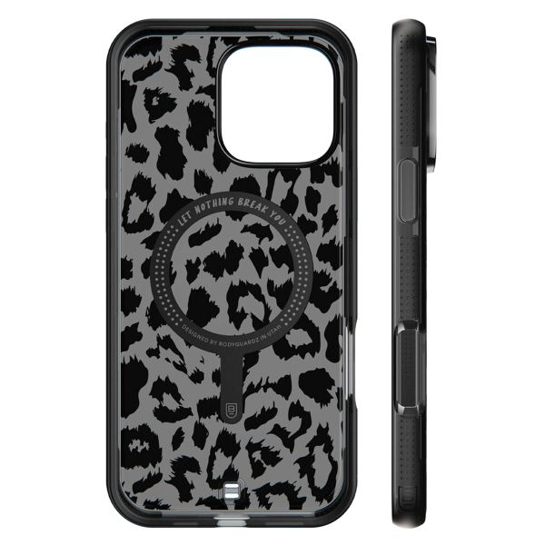 BodyGuardz Ace Pro MagSafe Back Cover für das iPhone 16 Pro Max - Black Leopard