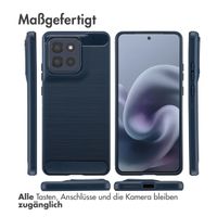 imoshion Brushed Back Cover Motorola Moto G86 Power - Dunkelblau