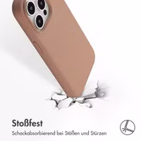 Accezz Liquid Silikoncase mit MagSafe Apple iPhone 15 Pro - lichtbruin