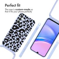 imoshion SilikonHülle design mit Band Samsung Galaxy A15 (5G/4G) - Animal Lila