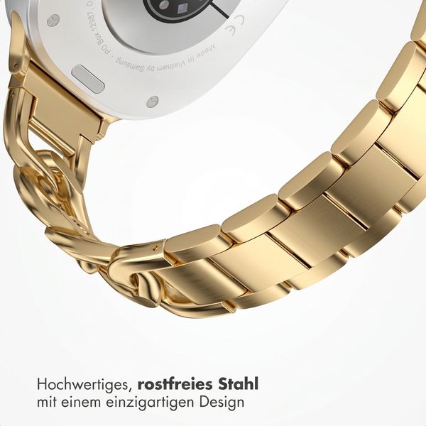 Selencia Chain Armband für Samsung Galaxy Watch 9 (40/44mm) / Watch 8 (40/44mm) / Classic (46mm) - Gold