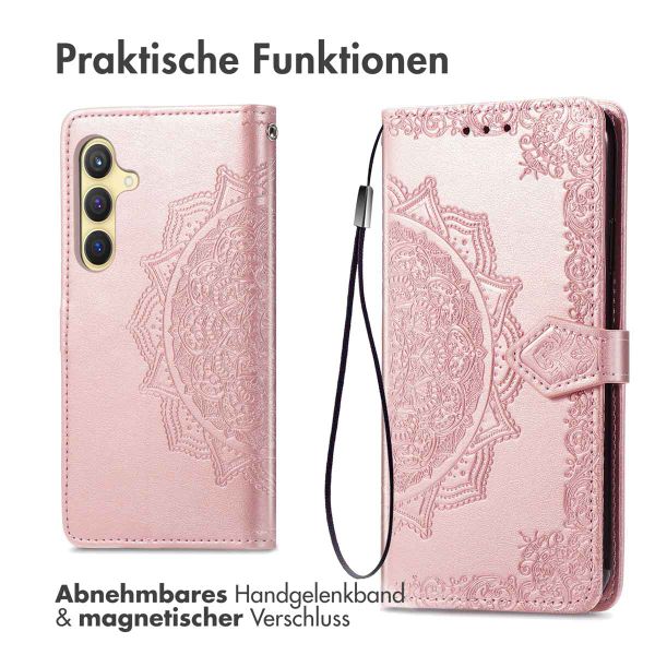 imoshion Mandala Klapphülle Samsung Galaxy S24 Plus - Rosé gold
