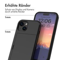 imoshion Backcover mit Kartenfach Apple iPhone 15 - Schwarz